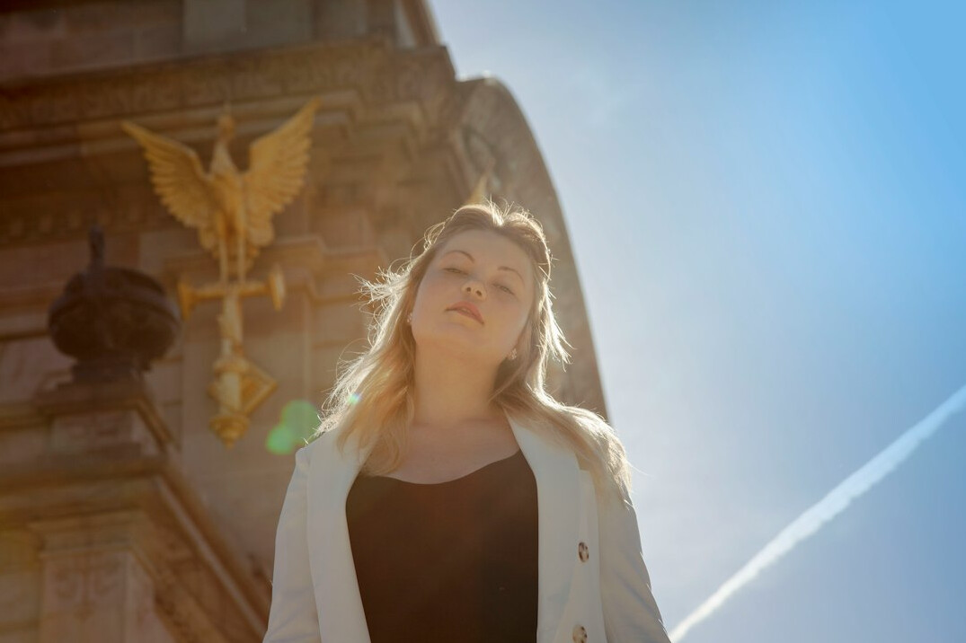 Portrait of a young Polish female journalist